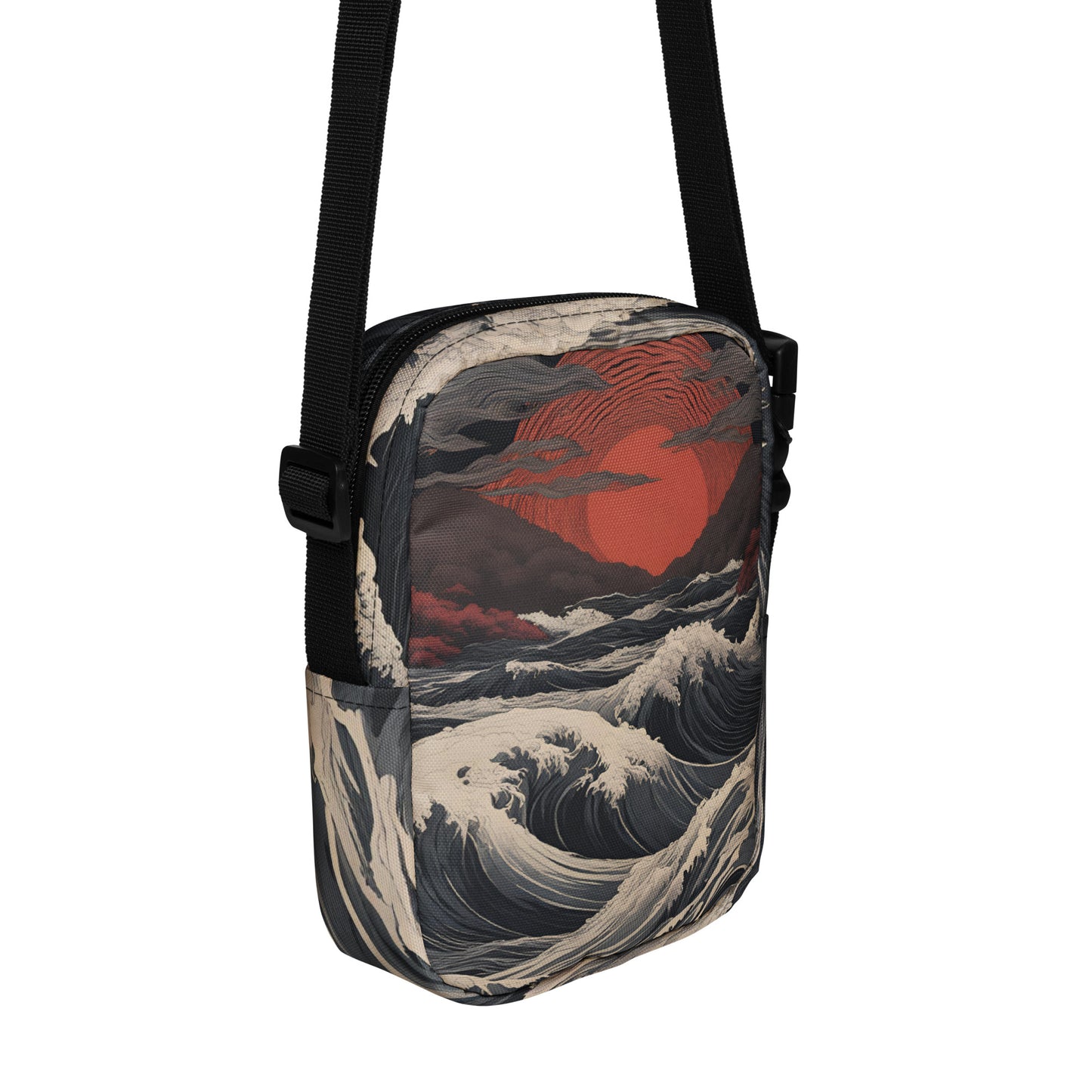 Dark Waves Crossbody Bag